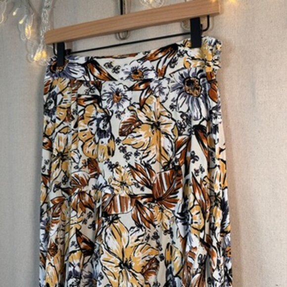 Faithfull the Brand x Anthropologie Kamares Skirt floral Printed | Size 10 - Picture 8 of 13